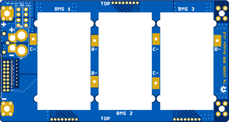 7s 18650 BMS Board v1.0