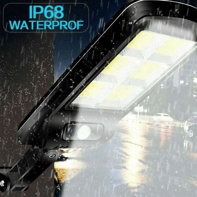 300W COB LED Solar Street Light 2 Pack