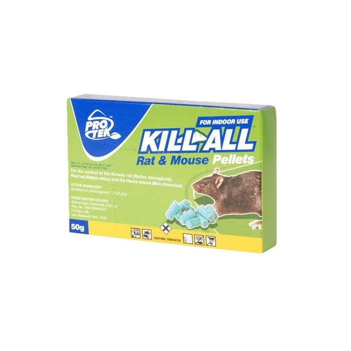 BULK PACK 10 X PROTEK KILL-ALL RODENT PELLETS 50GR