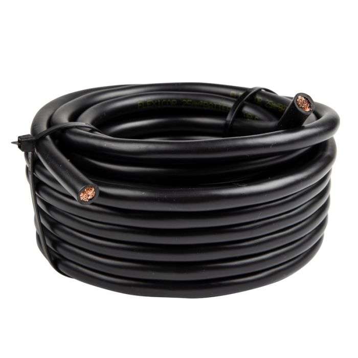 BULK PACK 10 X BATTERY CABLE COIL BLACK SQ40