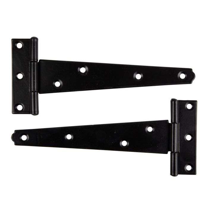 BULK PACK 10 X KAUFMANN TEE HINGE BLACK JAPAN LD 150MM PAIR