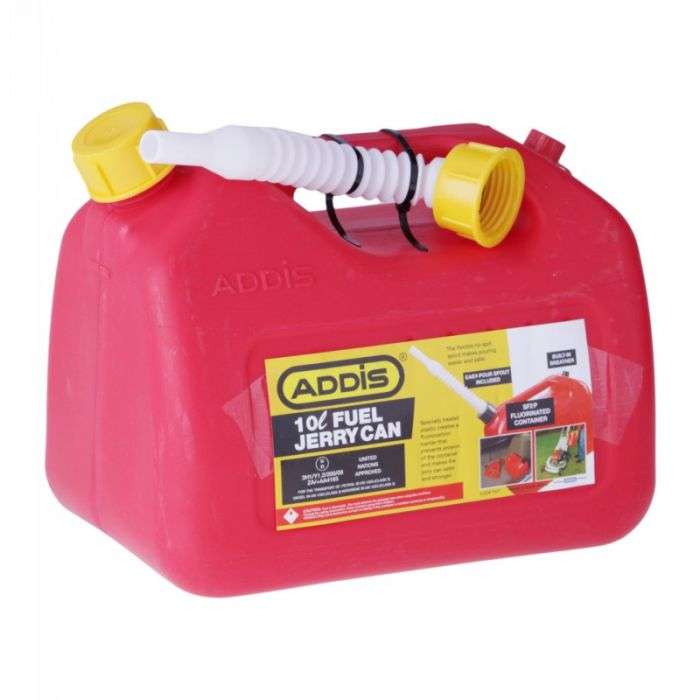 ADDIS JERRY CAN PLASTIC PETROL 10L SMALL