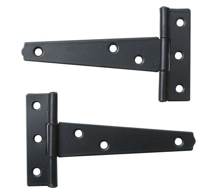 BULK PACK 10 X KAUFMANN TEE HINGE BLACK JAPAN LD 100MM PAIR
