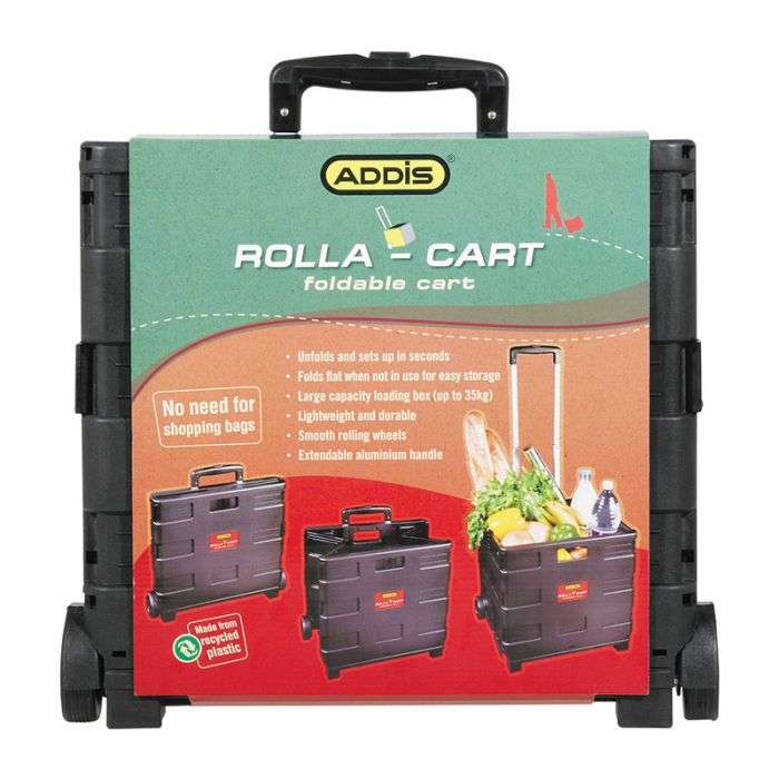 ADDIS FOLDABLE ROLLA CART BLACK