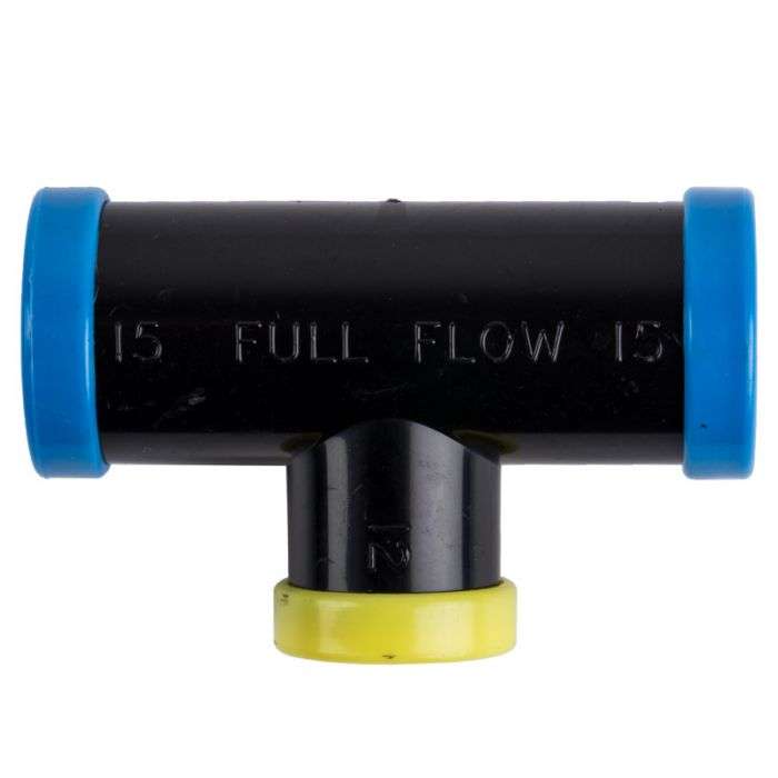 FULL FLOW REDUCING TEE 15X13MM