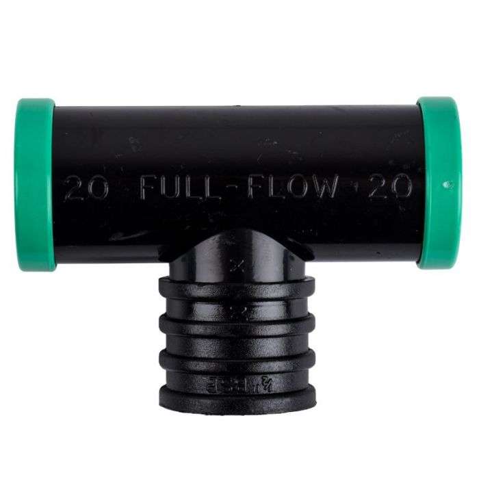 FULL FLOW FEMALE COMBINATION TEE 25MM X 1/2 IN.