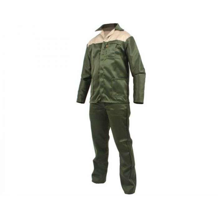 OVERALL 2 PCE 2T KHAKI/GREEN SIZE 30 CHEST 26 WAIST