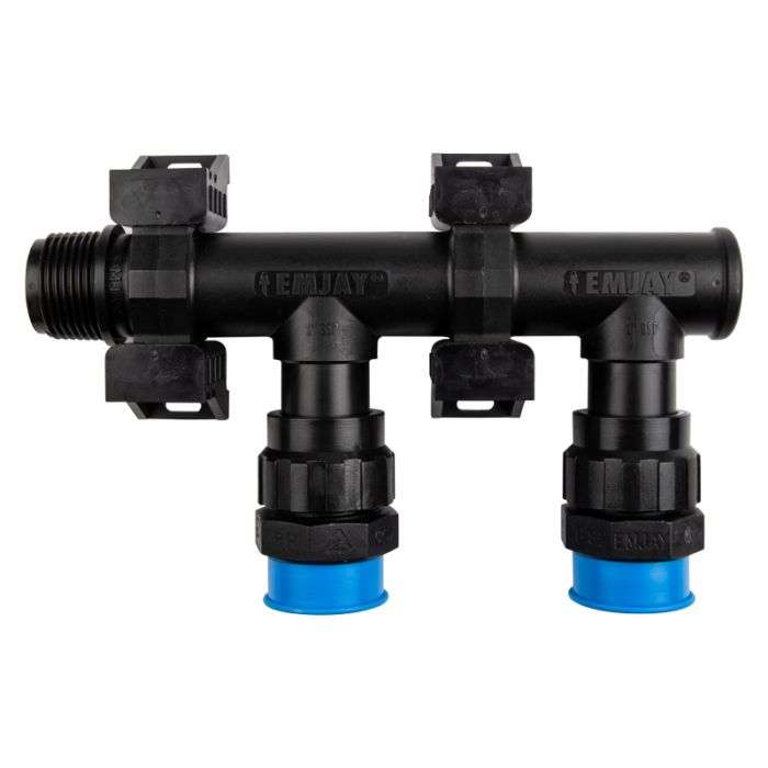 EMJAY®MANIFOLD PVC ASSEMBLED 2 STATION