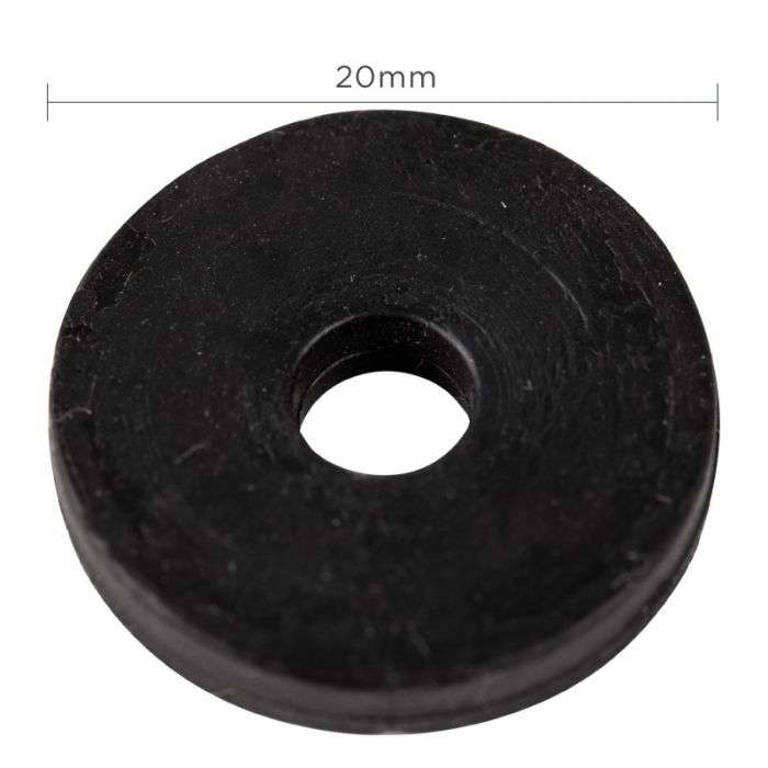 BULK PACK 10 X WASHER TAP RUBBER 1/2 INCH HEAVY PATTERN