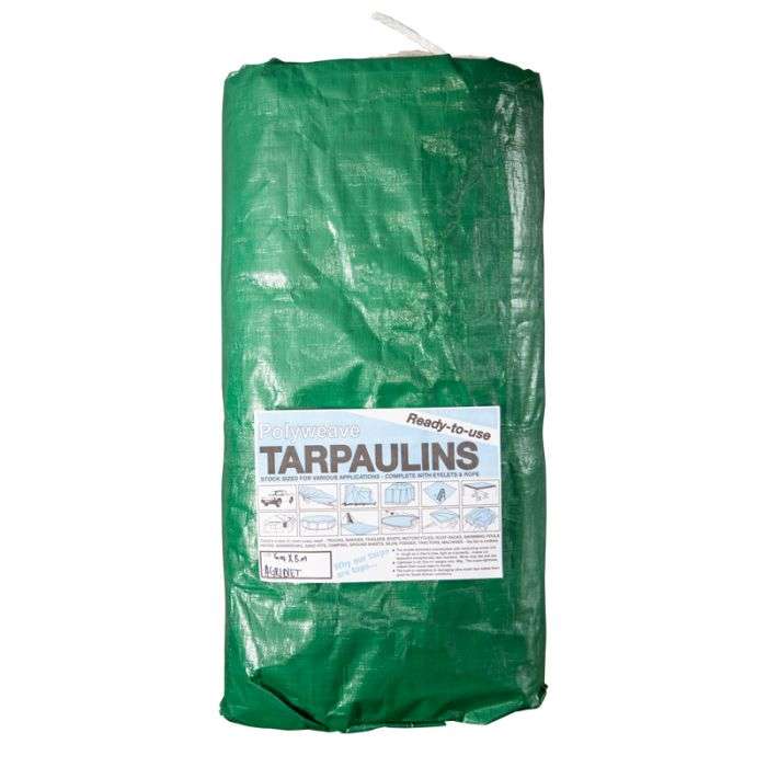 PROTARP POLYWEAVE TARPAULIN 180G 8X6M GREEN