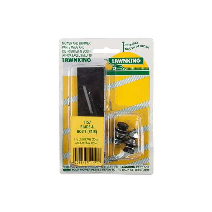 LAWNKING L/MOWER BLADE AND BOLT UTLITY PAIR MIRAGE