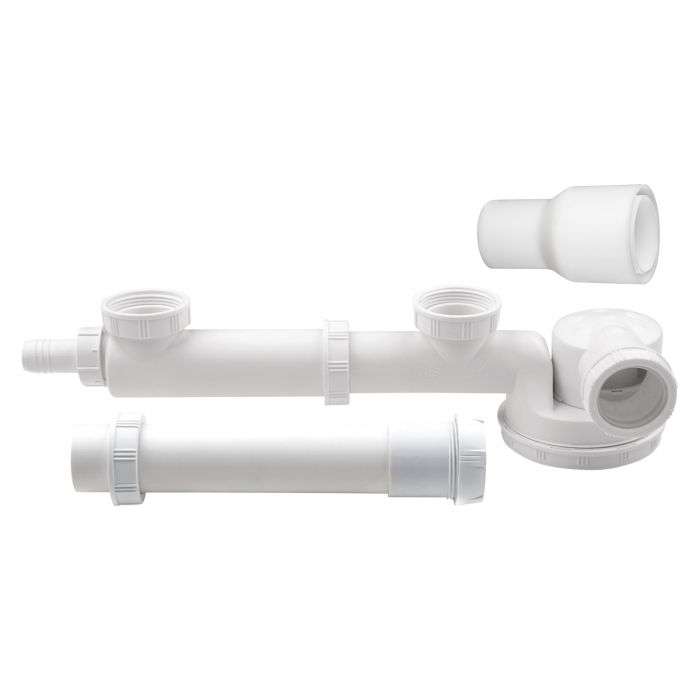 WIRQUIN TRAP SINK ESPACE DOUBLE + W/M CONN (BAG)