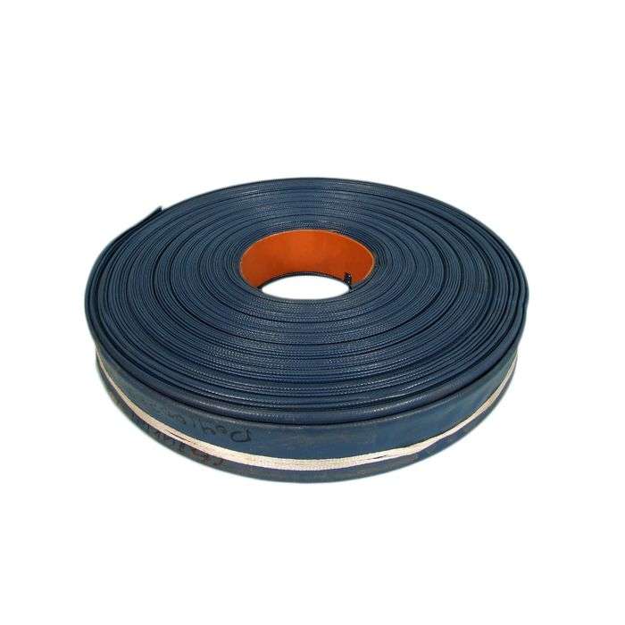 LAYFLAT HOSE 300KPA 75MM 100M ROLL BLU