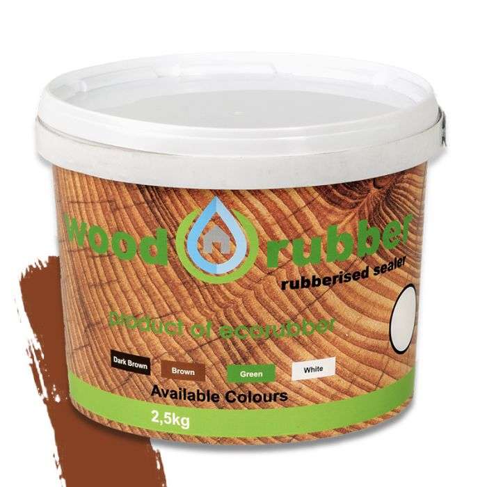 ECO RUBBER WOOD RUBBER 2.5KG DARK BROWN