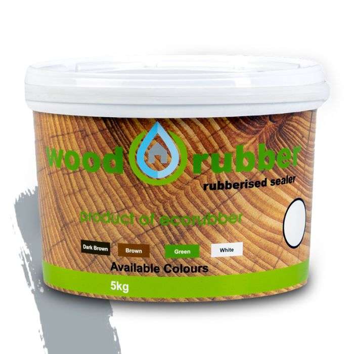 ECO RUBBER WOOD RUBBER 5KG LIGHT GREY