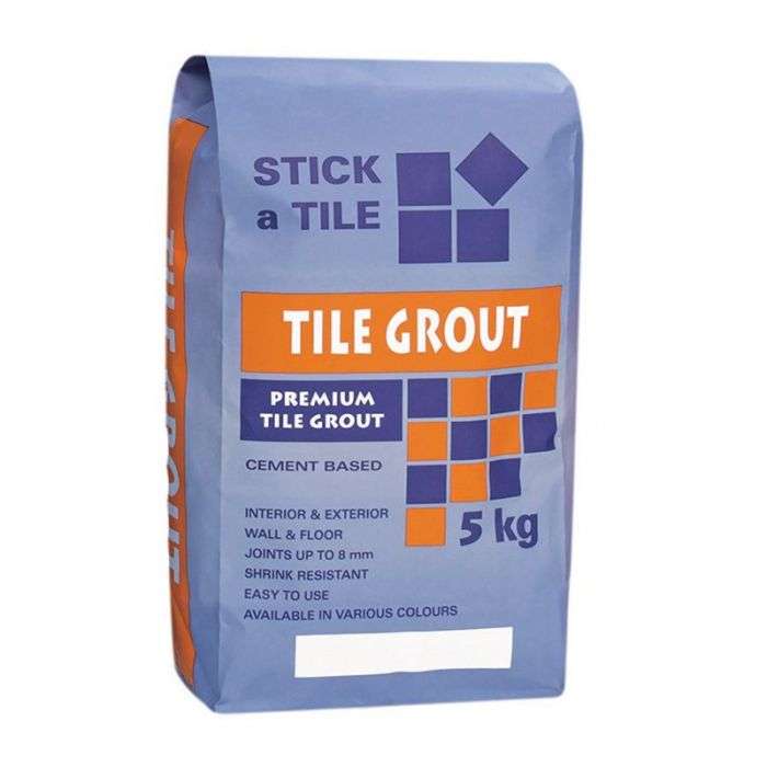 STICK A TILE GROUT 5KG SUPER WHITE