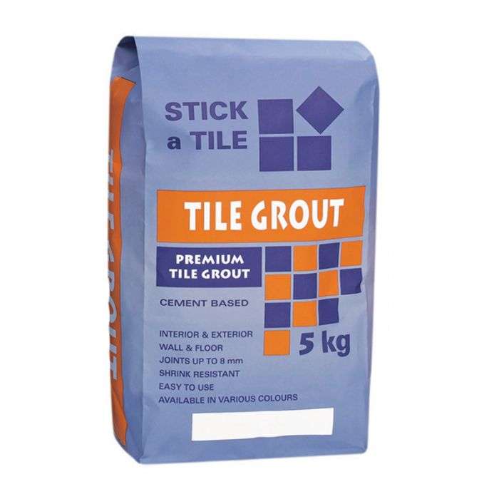 BULK PACK 4 X STICK A TILE GROUT 5KG IVORY