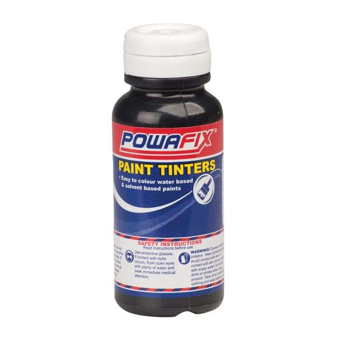 BULK PACK 6 X POWAFIX PAINT TINTERS BLACK OXIDE 50ML