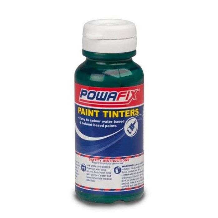 BULK PACK 6 X POWAFIX PAINT TINTERS PHTHALO GREEN 50ML