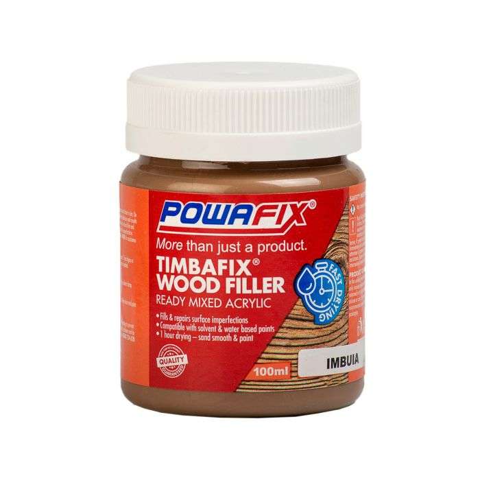 BULK PACK 6 X POWAFIX TIMBAFIX WOOD FILLER IMBUIA 100ML