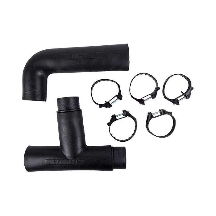 TRAP RUBBER DBL BOWL SINK 38X600MM