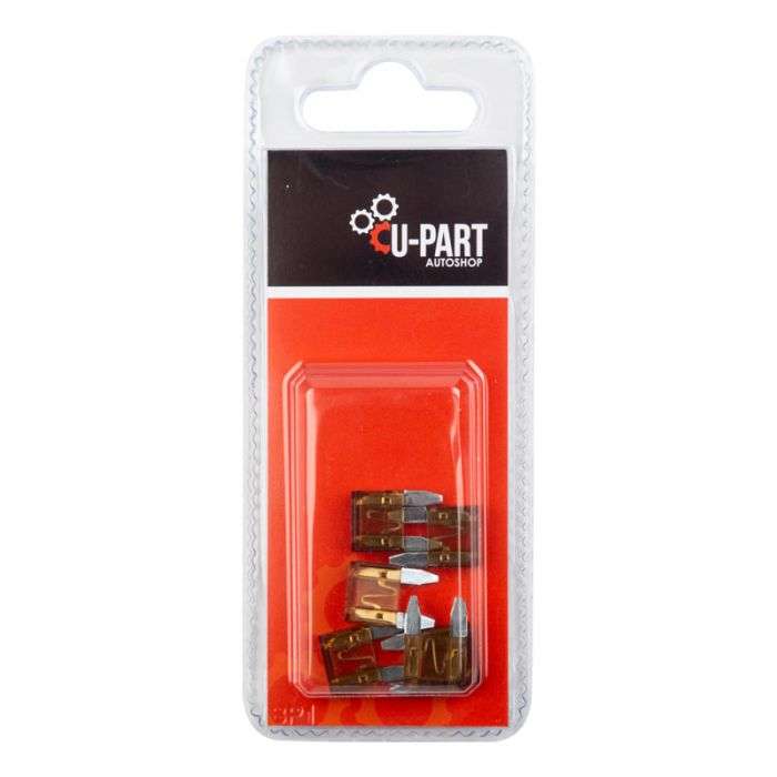 BULK PACK 5 X U-PART MINI FUSE 7.5AMP