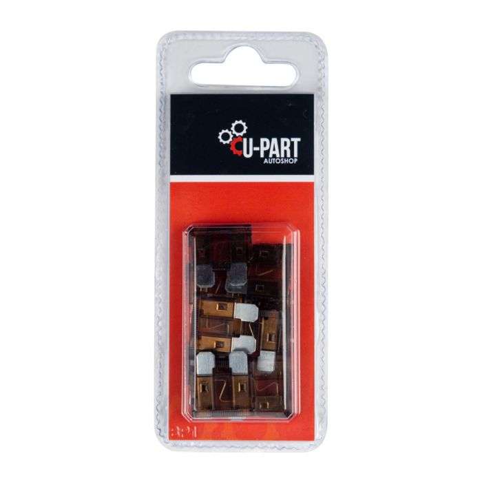 BULK PACK 5 X U-PART JAPANESE TYPE FUSE 7.5AMP X10