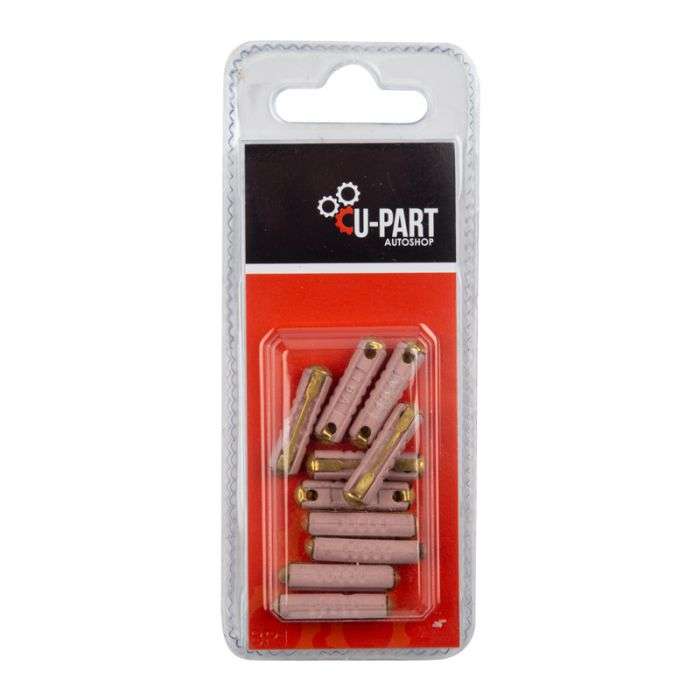 BULK PACK 5 X U-PART CERAMIC FUSE 16AMP X10