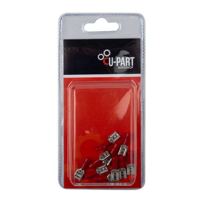 U-PART TERMINAL RED FEMALE REC PUSH ON 0.5-1.5MM K