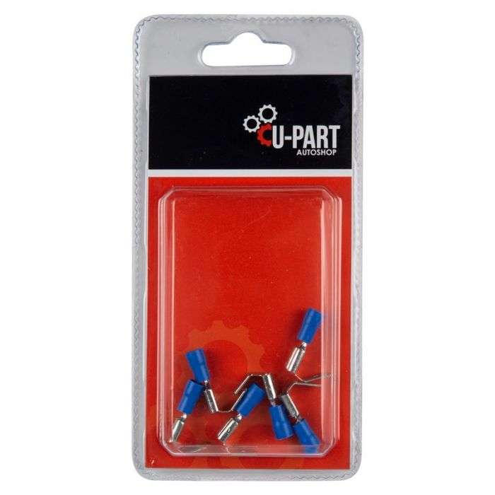 U-PART TERMINAL BLU PIGGY BACK 1.5-2MM 6.3MM