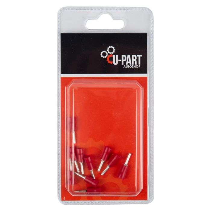 U-PART TERMINAL RED PIN LUG 0.5X1MM LP15000