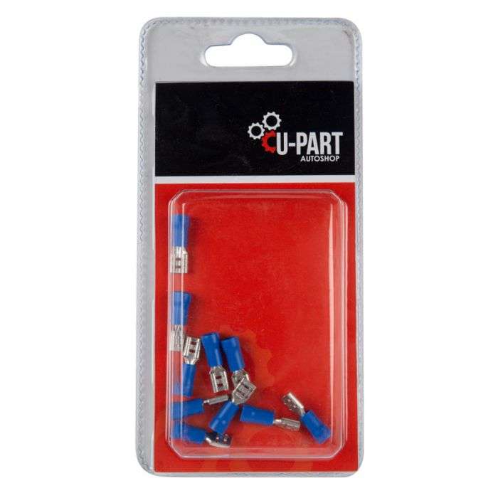 U-PART TERMINAL BLUE FEMALE REC PUSH ON 1.5-2.5MM
