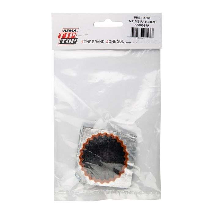 BULK PACK 5 X REMA TUBE PATCH KIT ROUND 5XNO3 54MM