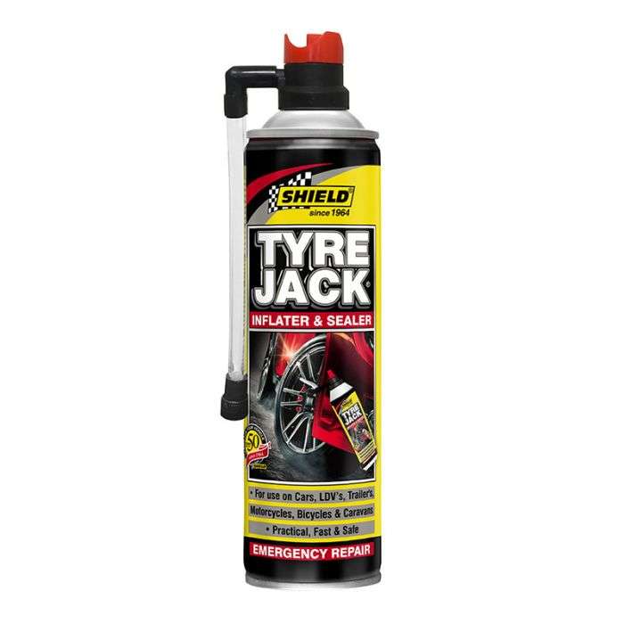 SHIELD TYRE JACK EMERGENCY TYRE INFLATOR 340ML