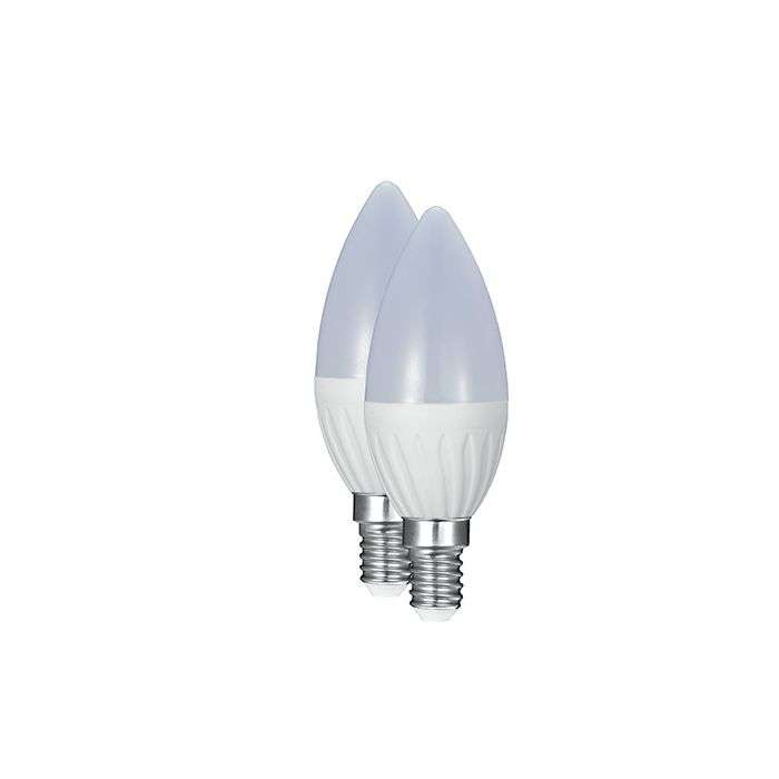 CURRENT L/BULB LED E14 CANDLE 2PCK 3W WW