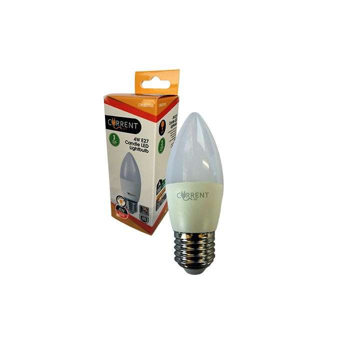 CURRENT L/BULB LED CANDLE 4W WW E27/ES