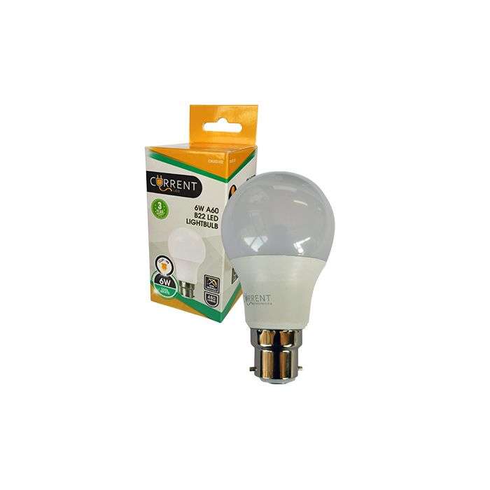 CURRENT L/BULB LED A60 5W CW B22/BC