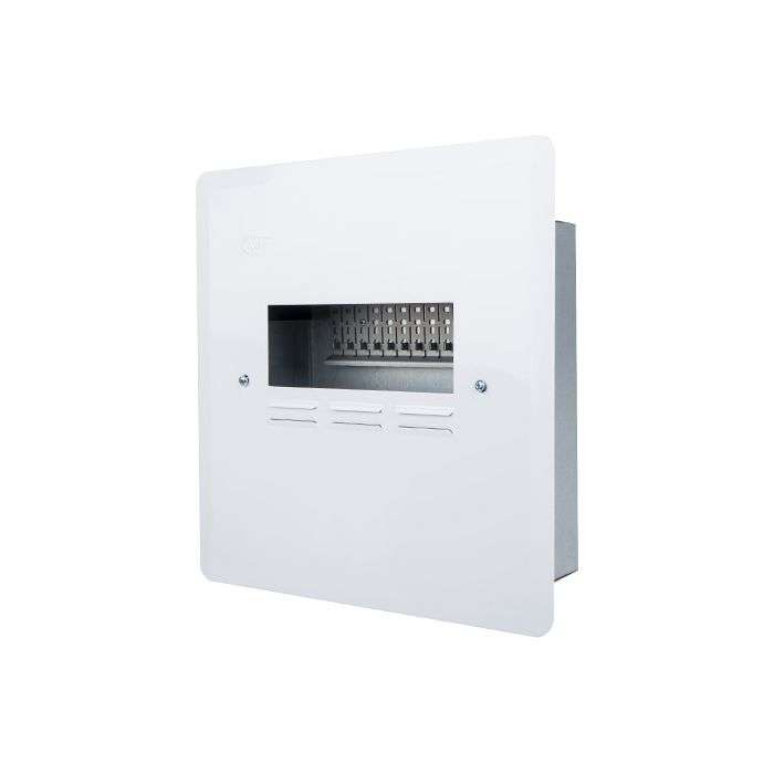 DISTRIBUTION BOARD MINI RAIL 16W FLUSH METAL