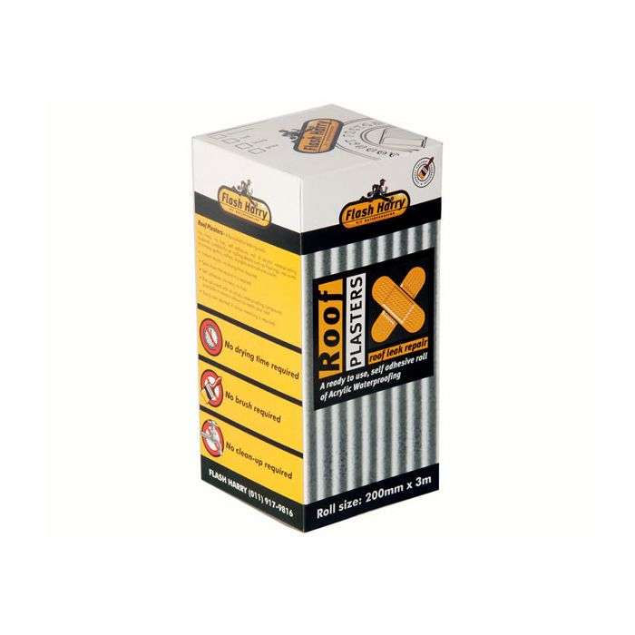 FLASH HARRY WATERPROOFING ROOF PLASTER 100MM 3M BLACK