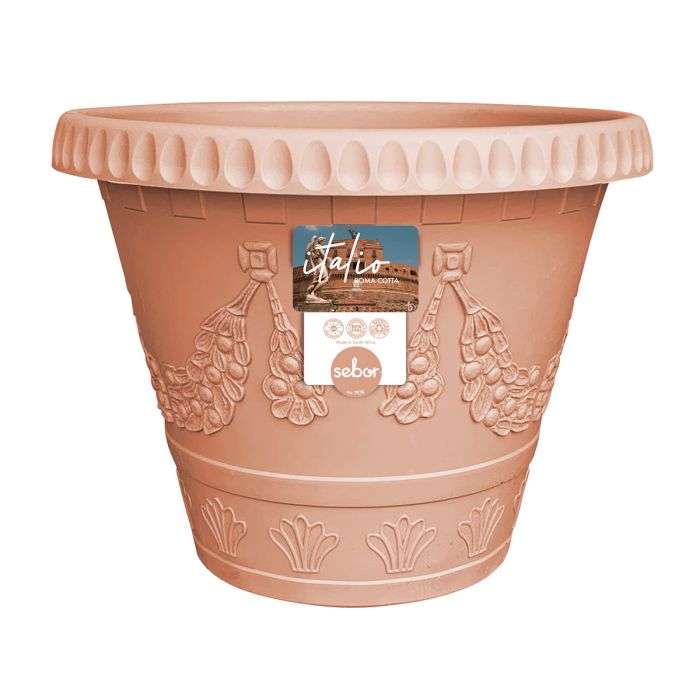 BULK PACK 5 X SEBOR ITALO ROMA POT ST 35CM COTTA