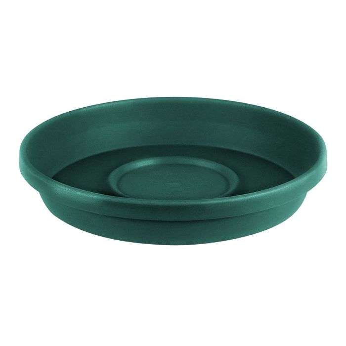 BULK PACK 6 X SEBOR SUPER POT SAUCER 25CM GREEN