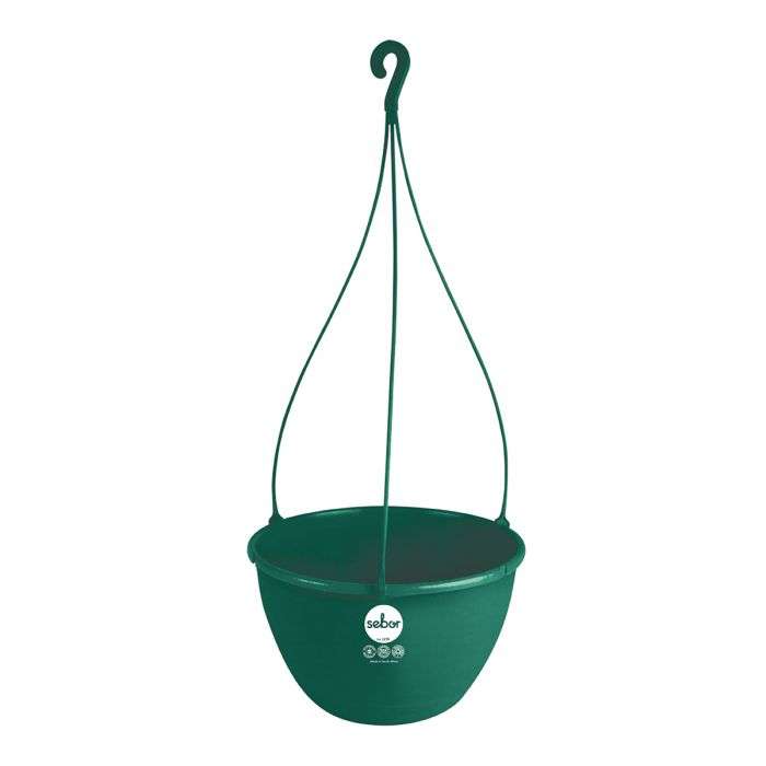 BULK PACK 6 X SEBOR TERRA BOWL & HOOK ST 20CM GREEN