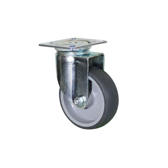 CASLAD SWIVEL CASTOR PLATE FITTING TPR 75MM