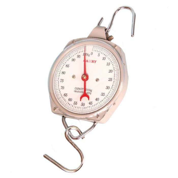 SCALE SUSPENDED 50KG AND HOOKS
