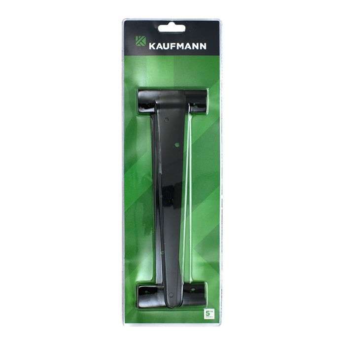 KAUFMANN TEE HINGE 250MM BLACK JAPAN (PAIR)