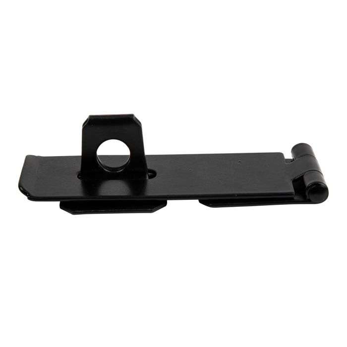 BULK PACK 10 X KAUFMANN HASP & STAPLE 90MM H/DUTY BLACK JAP