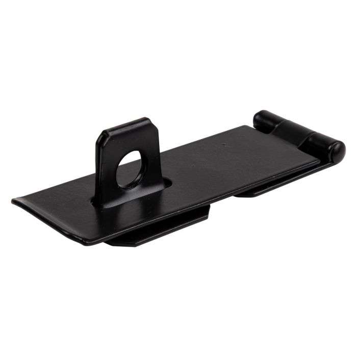 BULK PACK 10 X KAUFMANN HASP & STAPLE 90MM H/DUTY BLACK JAP
