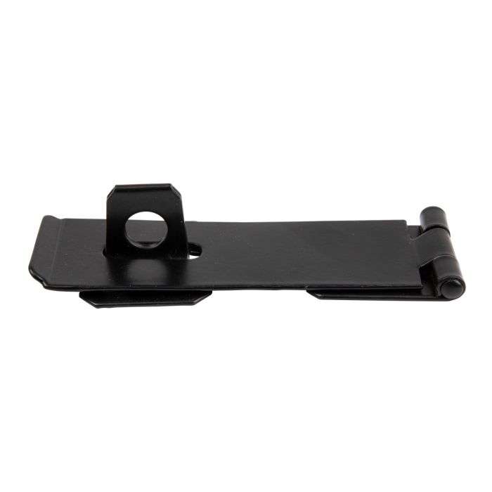 BULK PACK 10 X KAUFMANN HASP & STAPLE 115MM H/DUTY BLACK JAP