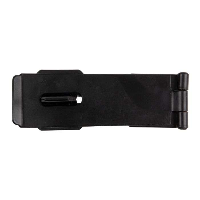 BULK PACK 10 X KAUFMANN HASP & STAPLE 115MM H/DUTY BLACK JAP