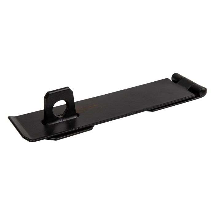 BULK PACK 10 X KAUFMANN HASP & STAPLE 150MM H/DUTY BLACK JAP